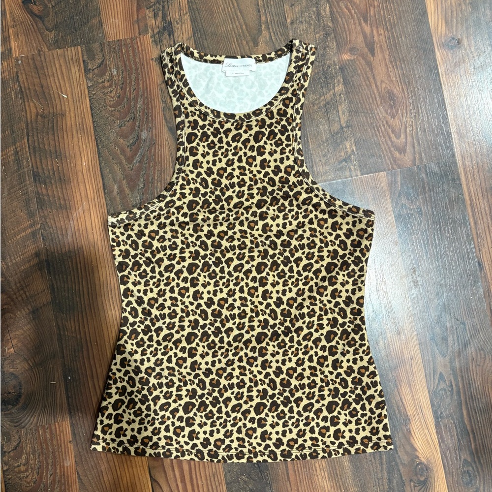 Lovers + Friends Cheetah Print Sleeveless Top